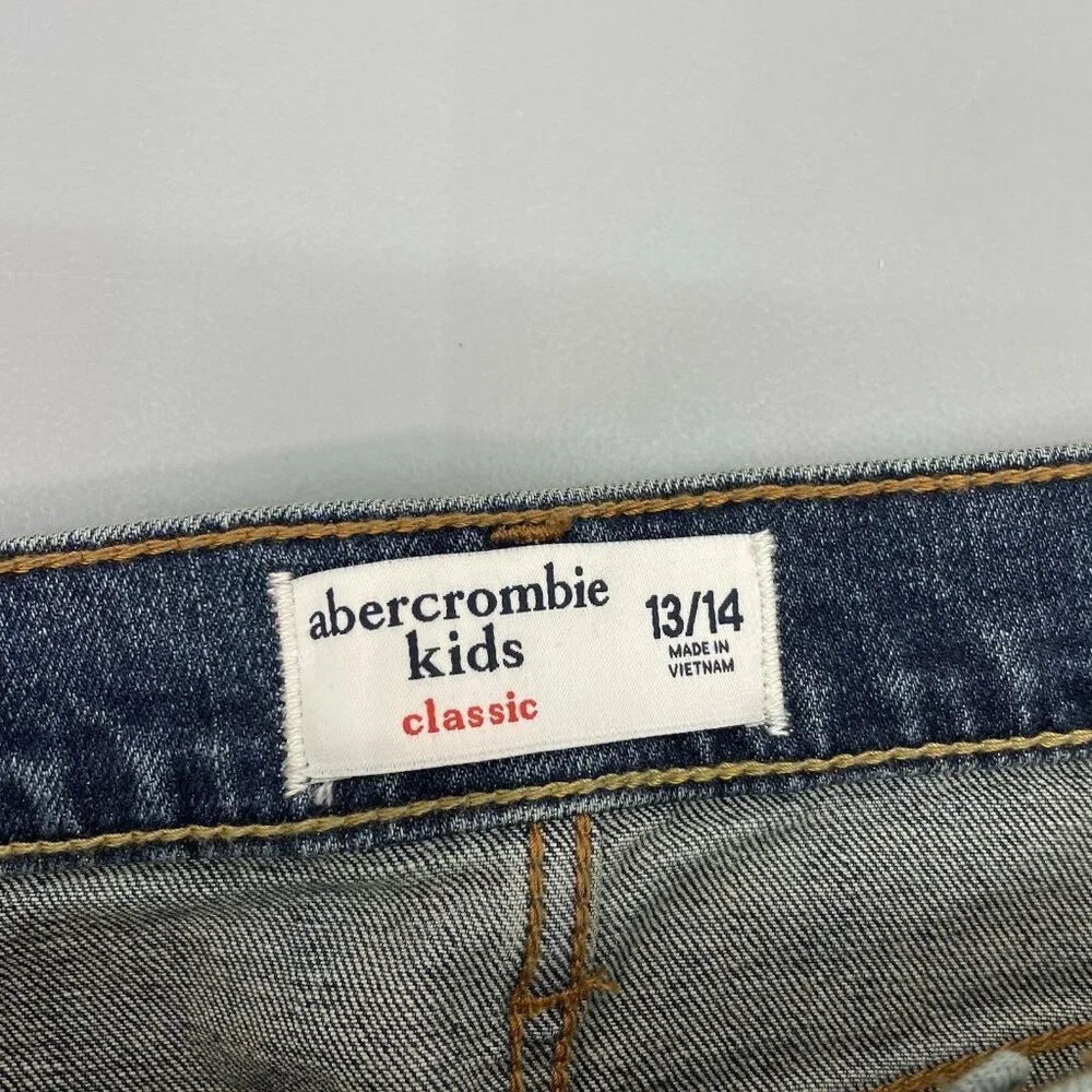 Abercrombie‎ Jeans Classic Straight Leg Stretch Denim Youth Kids 14